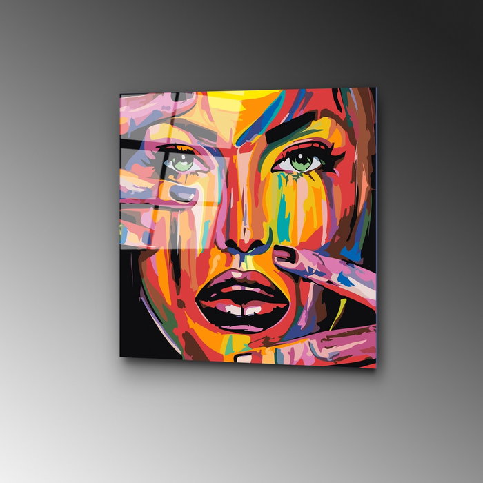 Wallity UV-846 Pintura Decorativa de Vidrio Templado Multicolor 50 x 50 cm
